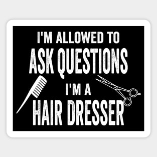 Hairdresser - Ask Questions Magnet